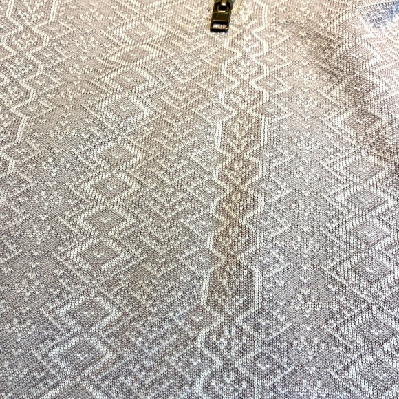 New patagonia womam better sweater 1/4 zio frozen jaquard salt grey size M⭐️⭐️ - Picture 4 of 14
